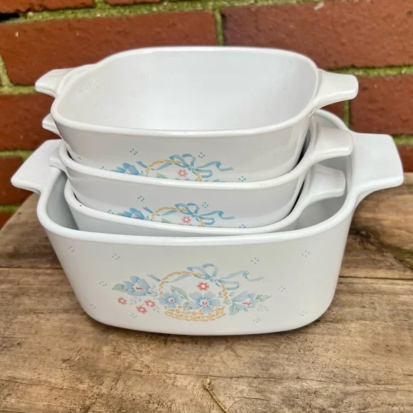White Floral Baking Dish Set - Picture 2 of 10
